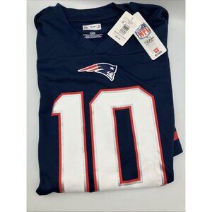 NFL Apparel Men's New England Patriots Jersey Shirt #10 Jones Large -  NEW